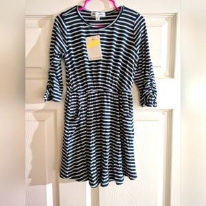 Little Girls. New with tag. Jodie Ruched Sleeve Tie Skater Dress w/pockets